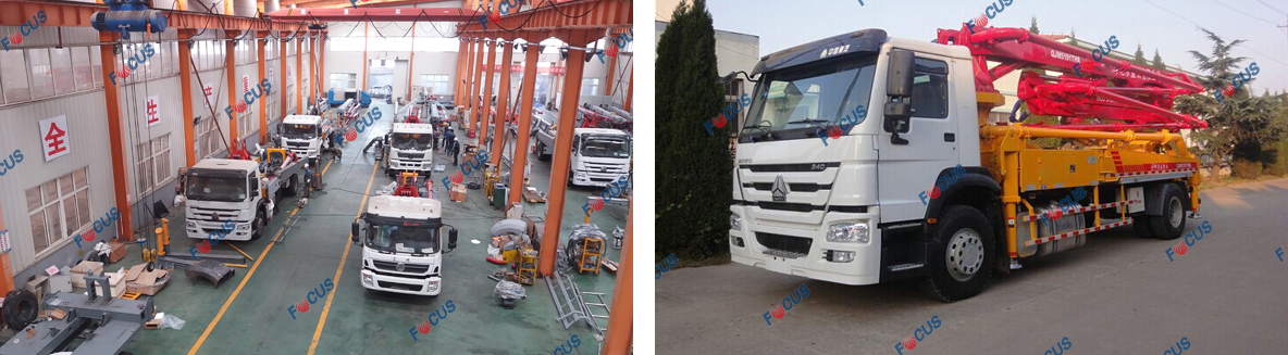 truck-mounted concrete pump