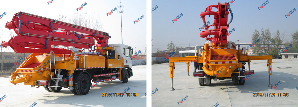 truck mounted concrete line pump