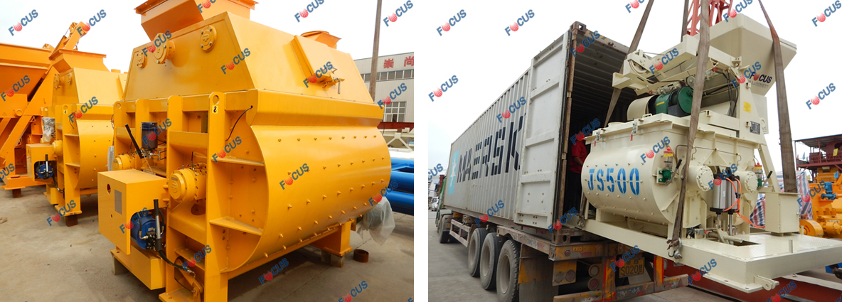 twin-shaft concrete mixer