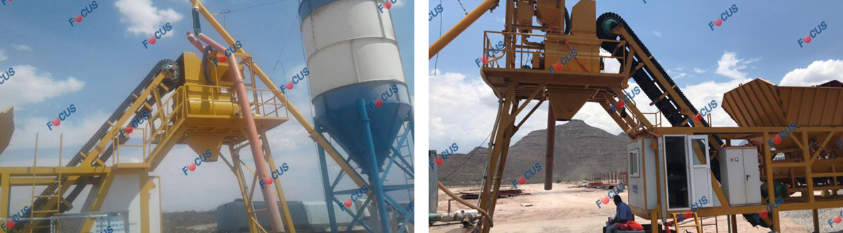 mobile concrete mixing plant