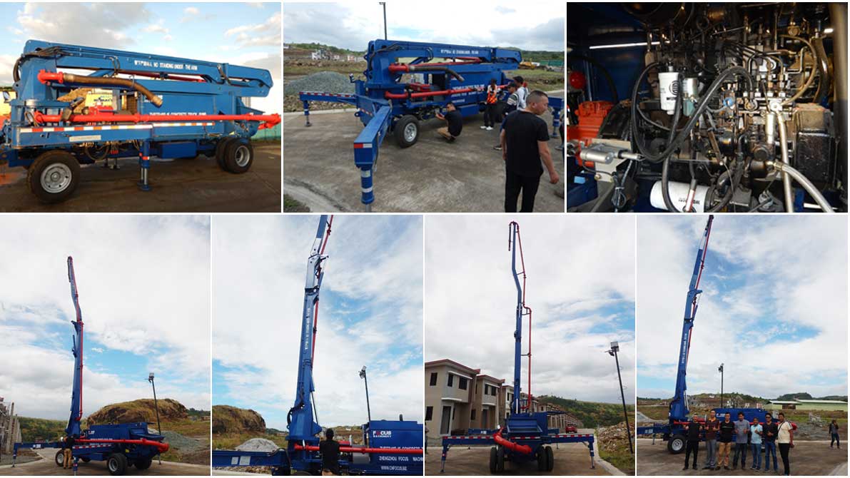 Concrete Boom Pump With Tractor