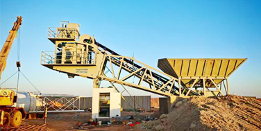 YHZS75 Mobile Plant with Dual 100T Silos