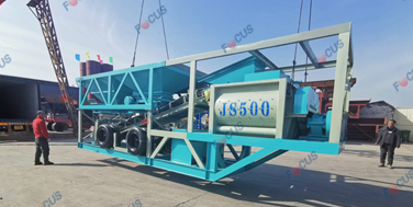 Доставлен компактный мобильный бетонный завод