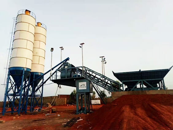 YHZS60 Mobile Plant Running In Burkina Faso