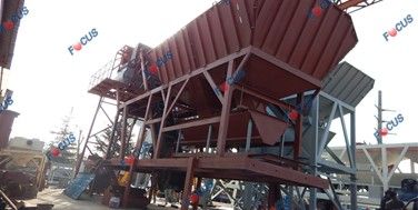 Mongolian clients buying mobile concrete plant