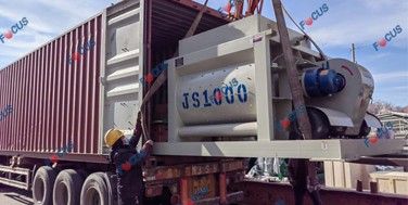 2HZS50 Readymix Concrete Plant Delivering